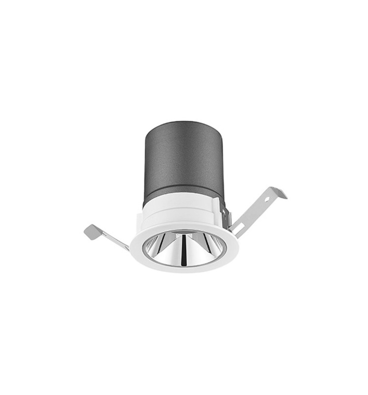 Spot encastré LED, éclairage, confort visuel, 8w blanc