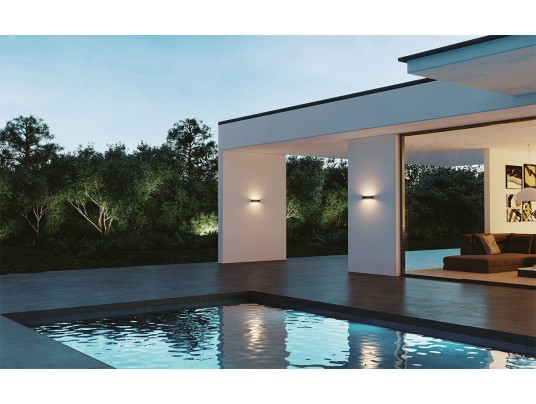 Outdoor applique LED contemporaine
Saillie
aluminium
mise en valeur