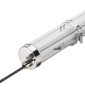 Luminaire, Suspension LED tubulaire, stainless steel, industriel, 36W