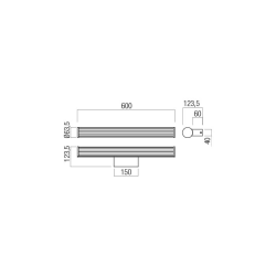 APPLIQUE / REGLETTE SDB  DIZZY AP 1x12W LED CH (4.1.2)