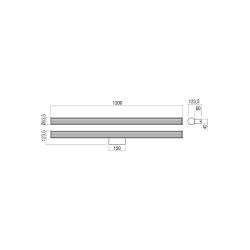 APPLIQUE / REGLETTE SDB DIZZY AP 1x24W LED CH (4.1.2)